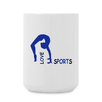 sports - Large Mug 440 ml - white - Front