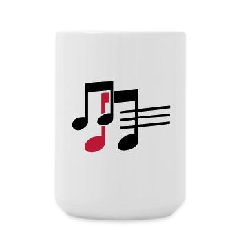 musique - Grande tasse 440 ml - blanc - Devant