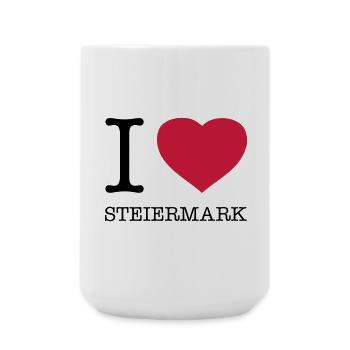I LOVE STEIERMARK Austria Österreich - Grande tasse 440 ml - blanc - Devant