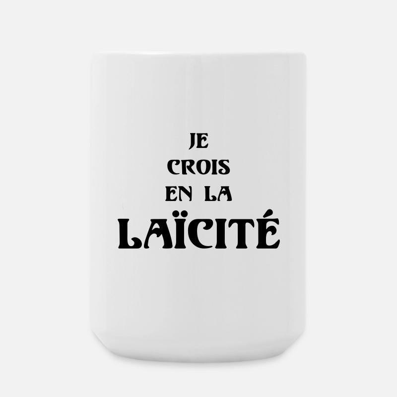 Laïcité - Grande tasse 440 ml - blanc