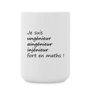 Je suis fort en maths - Grande tasse 440 ml - blanc - Devant