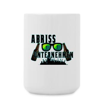 ABRISS UNTERNEHMEN - Große Tasse 440 ml - Weiß - Vorne