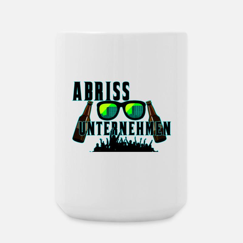 ABRISS UNTERNEHMEN - Große Tasse 440 ml - Weiß