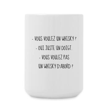 Cinéma / Citation / Série télé / Geek - Grande tasse 440 ml - blanc - Devant