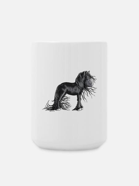 Sweet Friesian Horse - Large Mug 440 ml - white