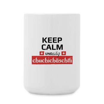 Säg Chuchichästli - Große Tasse 440 ml - Weiß - Vorne