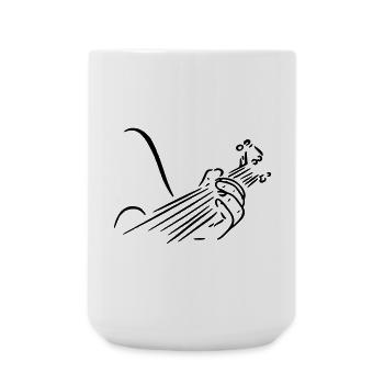 Gitarrist Gitarrist Gitarrist Musiker Bandinstrument # - Große Tasse 440 ml - Weiß - Vorne
