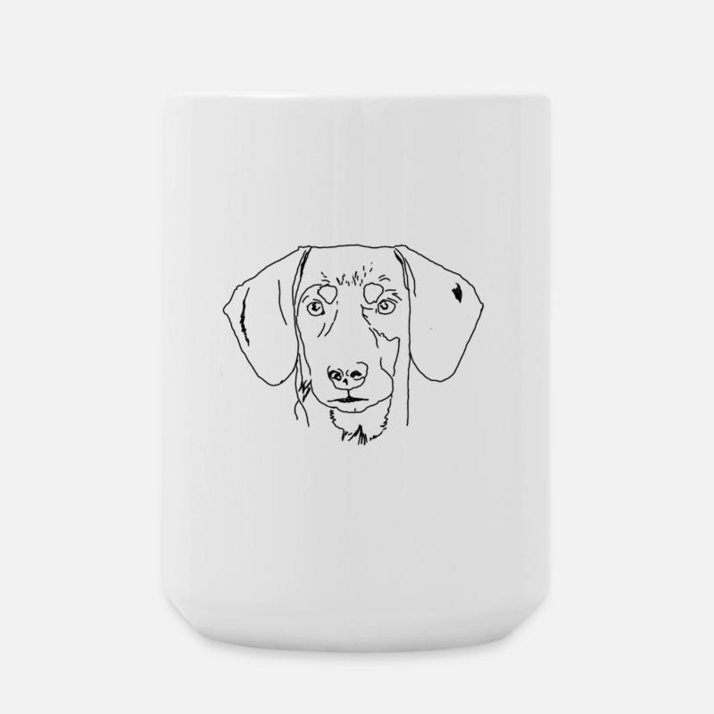 Dachshund - Large Mug 440 ml - white