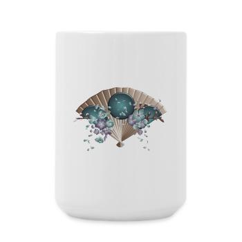 Japan Japanisch Mode Style Kirschblüte Japanische - Große Tasse 440 ml - Weiß - Vorne