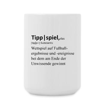 Tippspiel, das - Große Tasse 440 ml - Weiß - Vorne