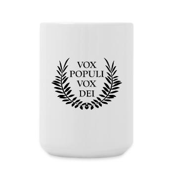 Latin phrase Vox populi vox dei - Large Mug 440 ml - white - Front