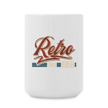Retro 1968 Vintage Year of construction Birthday Vintage - Large Mug 440 ml - white - Front