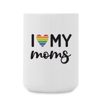 Ich liebe meine Mütter - Große Tasse 440 ml - Weiß - Vorne