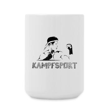 muay thai Kampfsport Symbol Logo icon Grafik - Große Tasse 440 ml - Weiß - Vorne
