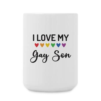 I Love My Gay Son - Large Mug 440 ml - white - Front