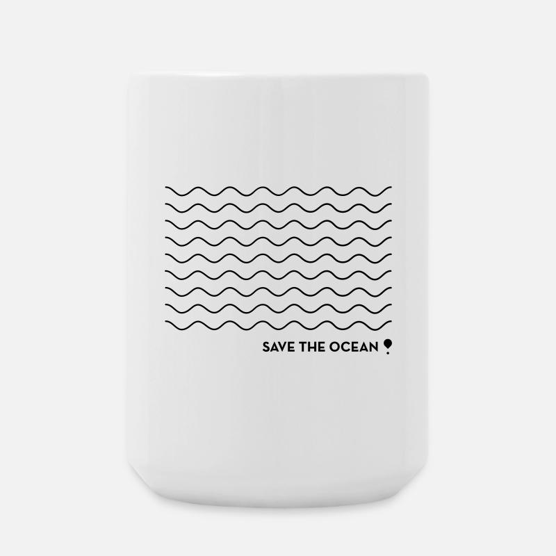 Save the ocean! - Große Tasse 440 ml - Weiß