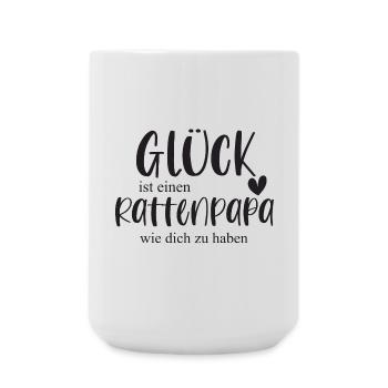 Ratte Rattenpapa Haustier Nagetier Geschenk - Große Tasse 440 ml - Weiß - Vorne