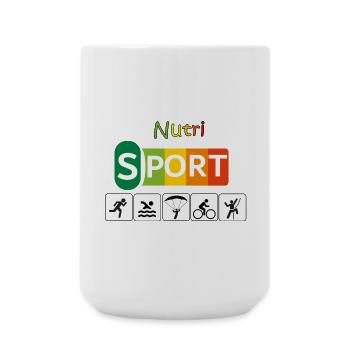 Nutri sport - Grande tasse 440 ml - blanc - Devant