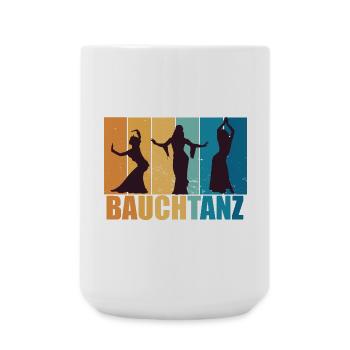 Bauchtanz Bauchtänzerin Tänzerin Geschenk - Große Tasse 440 ml - Weiß - Vorne