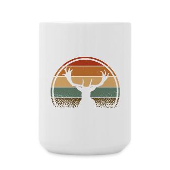 Cerf - Grande tasse 440 ml - blanc - Devant