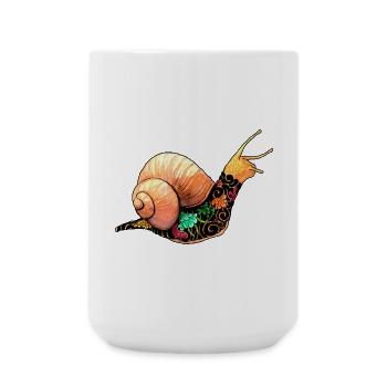 Yakuza Snail - Large Mug 440 ml - white - Front