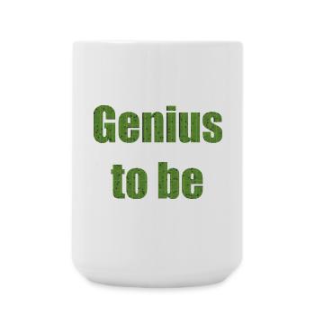genius to be - Große Tasse 440 ml - Weiß - Vorne