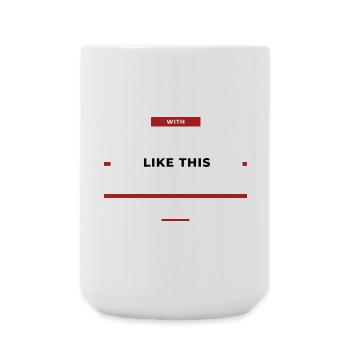 Qui a besoin de cheveux ? Corps comme ça - Grande tasse 440 ml - blanc - Devant