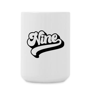 Neuf 9e anniversaire Enfants Garçons Filles 9 ans - Grande tasse 440 ml - blanc - Devant
