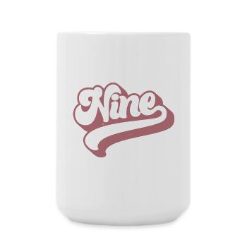 Neun 9. Geburtstag für Mädchen im Alter von 9 Jahren - Große Tasse 440 ml - Weiß - Vorne