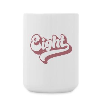 Acht 8. Geburtstag für Mädchen im Alter von 8 Jahren - Große Tasse 440 ml - Weiß - Vorne