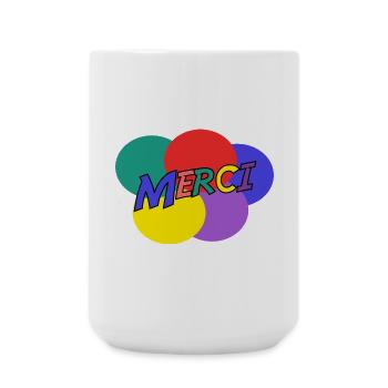 MAÎTRESSE. MAITRE. MERCI. MERCI MAÎTRESSE - Grande tasse 440 ml - blanc - Devant