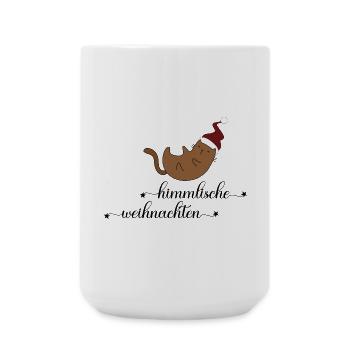 Geschenke zu Weihnachten für Katzenfreunde - Große Tasse 440 ml - Weiß - Vorne