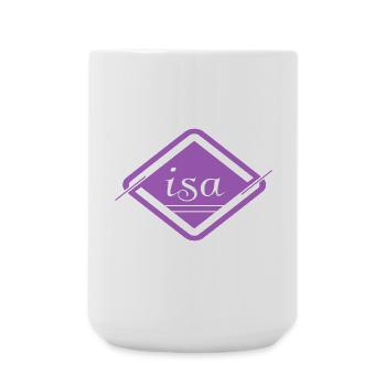 Isa - Large Mug 440 ml - white - Front