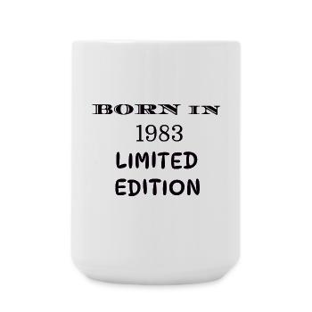 Jahrgang 1983 limitierte Auflage - Große Tasse 440 ml - Weiß - Vorne