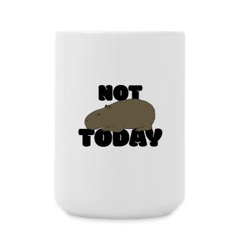 Pas aujourd’hui Capybara - Grande tasse 440 ml - blanc - Devant