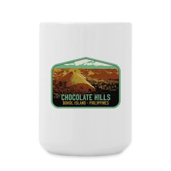 The Chocolate Hills, Bohol Island, Philippines - Large Mug 440 ml - white - Front