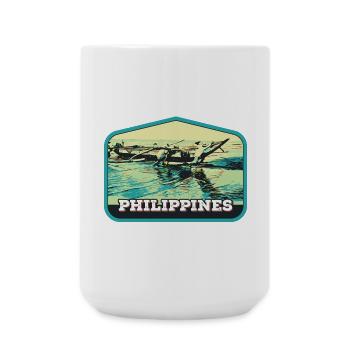 Pêche authentique aux Philippines - Grande tasse 440 ml - blanc - Devant