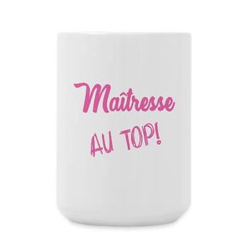 MISTRESS. THANK YOU. THANK YOU MISTRESS - Large Mug 440 ml - white - Front
