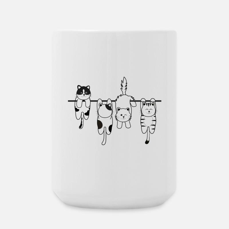 Chat de lessive - Grande tasse 440 ml - blanc
