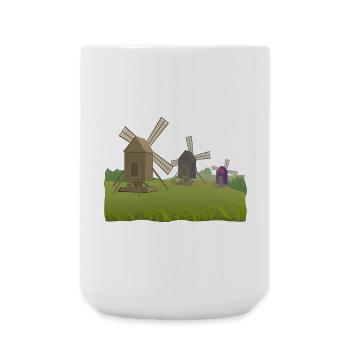 Windmills - Large Mug 440 ml - white - Front
