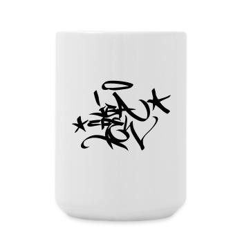 Graffiti Tag JGA Crew Angel 02 1C - Large Mug 440 ml - white - Front