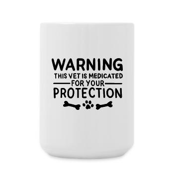 Funny veterinarian - Large Mug 440 ml - white - Front