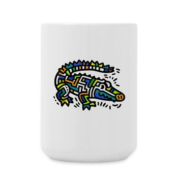 Alligator Crocodile - Large Mug 440 ml - white - Front