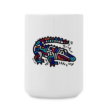 Alligator Crocodile - Large Mug 440 ml - white - Front