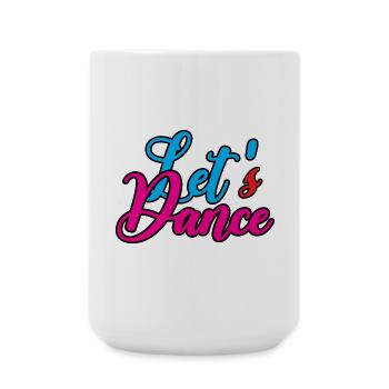 Fröhliches Tanzdesign mit Farbpracht - Große Tasse 440 ml - Weiß - Vorne