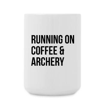 archerie - Grande tasse 440 ml - blanc - Devant