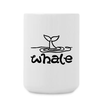 Das Zeichen des Wals - Große Tasse 440 ml - Weiß - Vorne