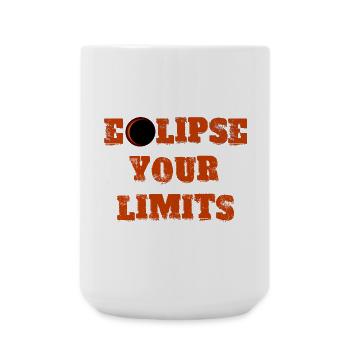 Eclipse your limits 2025 - Large Mug 440 ml - white - Front