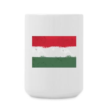 Drapeau de la Hongrie - Grande tasse 440 ml - blanc - Devant