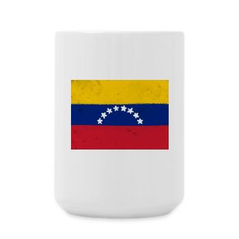 Flagge von Venezuela - Große Tasse 440 ml - Weiß - Vorne